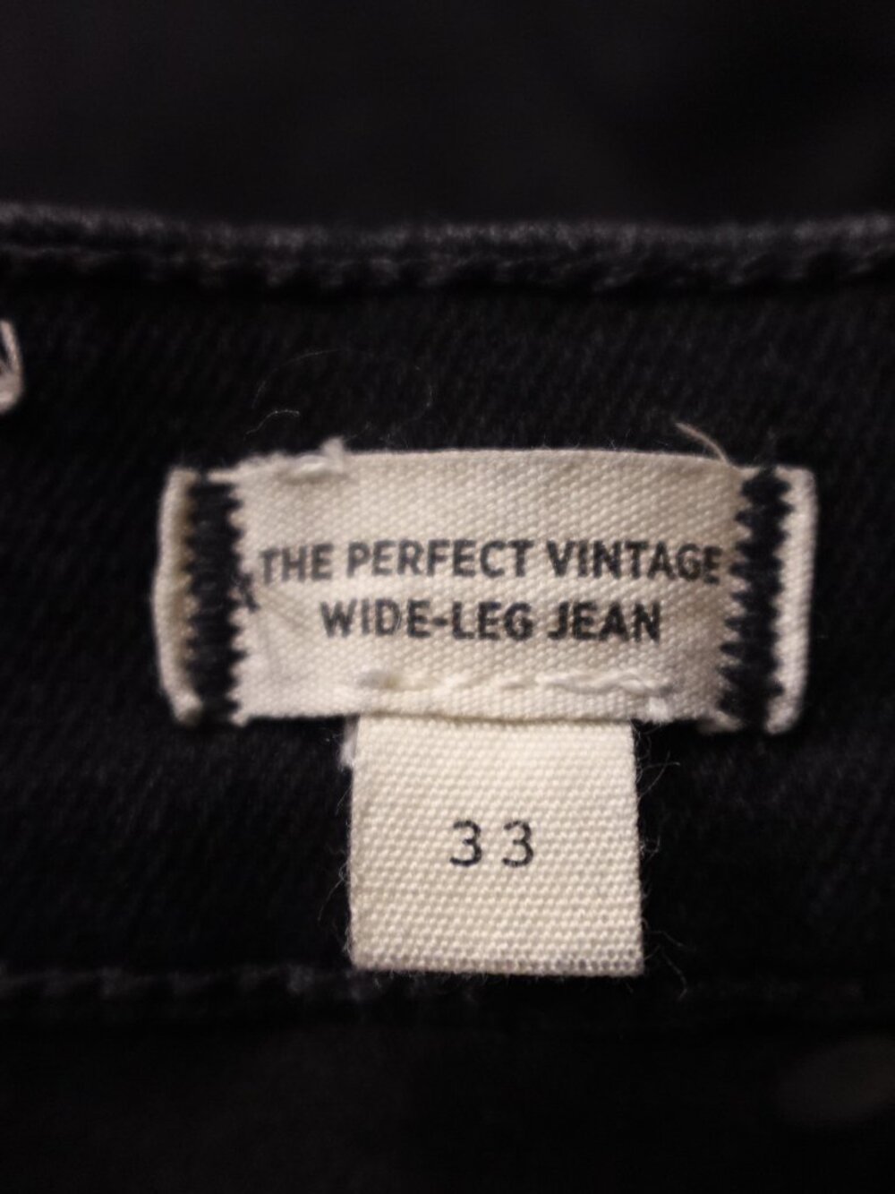 Madewell Perfect Vintage Wide-Leg Jeans Women’s 33 Black High Rise 29" - Picture 11 of 12